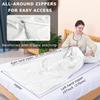 Exermil 100% Silk Sleep Sack with Zippers on 3 Sides, 87x43 Large Sleeping Liners for Hotels, Travel & Camping, Multifunctional Travel Sheets (Unzipped:87x87) for Adults, Lightweight, All Seasons view 2