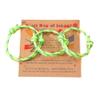 2-3Pcs First Day of School Knit Rope Bracelet Love Between Mother/Father/Mama and Daughter/Son/Me Back To Scool Gifts Protection Anxiety Relief Colorful Nylon Woven Bracelet With Message Card (Yellow(3Pcs), 3Pcs) view 1