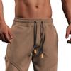 QOAAIE Mens Slim Fit Joggers Sweatpants Drawstring Waist Running Tapered Pants Athletic Track Pants for Workout Training (Coffee,XX-Large) view 2