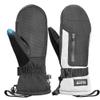 OutdoorMaster Ski Snow Mittens for Women & Men, Thermal Snowboard Ski Gloves Screen Touch, Warm Winter Anti-Slip Waterproof with Double-Pocket for Cold Weather Sports, Skiing, Snowboarding view 1