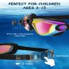 Hurdilen Kids Swim Goggles, Swimming Goggles for Kids Toddlers 3-14 with Swim Cap, Nose Clip, Nose Bridge, Ear Plugs view 2