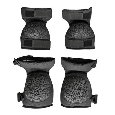 Adjustable Black Knee Brace Elbow Brace Set Tactical Protective Equipment for Outdoor Training Mountaineering