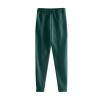 CCHZYSKO Tracksuit 2 Piece Autumn Winter Solid Casual Jogger Gym Sport Pocket Long Sleeve Sweatsuit Hoodies and Sweatpant Set 01-Dark Green view 4