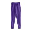 CCHZYSKO Tracksuit 2 Piece Autumn Winter Solid Casual Jogger Gym Sport Pocket Long Sleeve Sweatsuit Hoodies and Sweatpant Set 02-Purple view 4