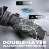 OutdoorMaster Ski Snow Mittens for Women & Men, Thermal Snowboard Ski Gloves Screen Touch, Warm Winter Anti-Slip Waterproof with Double-Pocket for Cold Weather Sports, Skiing, Snowboarding view 3