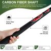 HMQQ 58" 2-Piece Fiberglass Graphite Composite Billiard Pool Cue Sticks (Several Colors Available, Weight from 19oz) (Set of 4) view 2