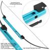 ZSHJGJR 58" Folding Bow Tactical Survival Bow 35lbs with Aluminum Alloy Riser Archery Longbow Recurve Bow Right/Left Hand for Hunting Target Shooting (Black) view 3