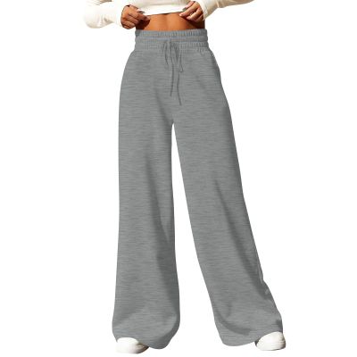 Flare Brand Women's Baggy Joggers - Lightweight High Waisted Y2k Straight Leg Lounge Pants with Pockets, Drawstring 2024 Winter Pants