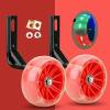 1 Pair Kids Bicycle Training Wheels for 20inch 18inch 16inch 14inch 12inch Flash LED Training Wheels for Children's Durable PU Noise-free Cycling Accessory Easy Installation (Red,20inch) view 3