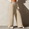 Flare Sweatpants Women Baggy Wide Leg Pants Casual Comfy High Waisted Y2k Lightweight Joggers With Pockets Loose Fit Drawstring Winter 2024 Straight Leg Lounge Pants view 3