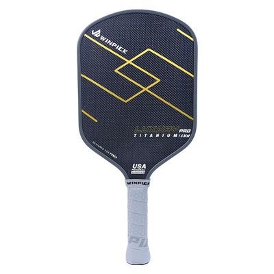WINPICK Titanium Carbon Fiber Pickleball Paddle, T700 Carbon Fiber Racket with 16MM Core & Long Handle, Thermoformed Pickleball Paddle,Designed for Ultimate Spin, Control & Power