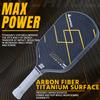 WINPICK Titanium Carbon Fiber Pickleball Paddle, T700 Carbon Fiber Racket with 16MM Core & Long Handle, Thermoformed Pickleball Paddle,Designed for Ultimate Spin, Control & Power view 2