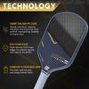 WINPICK Titanium Carbon Fiber Pickleball Paddle, T700 Carbon Fiber Racket with 16MM Core & Long Handle, Thermoformed Pickleball Paddle,Designed for Ultimate Spin, Control & Power view 4