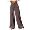 Flare Sweatpants Women Baggy Wide Leg Casual Comfy High Waisted Y2k Lightweight Joggers With Pockets Loose Fit Drawstring Winter 2024 Straight Leg Lounge Pants view 1