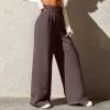 Flare Sweatpants Women Baggy Wide Leg Casual Comfy High Waisted Y2k Lightweight Joggers With Pockets Loose Fit Drawstring Winter 2024 Straight Leg Lounge Pants view 3