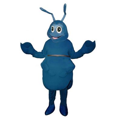 Cartoon Blue Bug Mascot Costume Adult Size for Men & Women with Built-in Fan Inside the Head