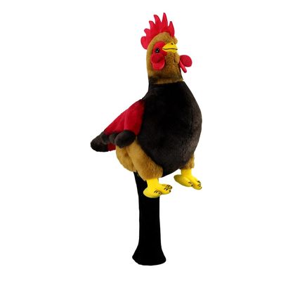 Scott Edward Funny Golf Club Cover Fit Well for Driver Golf Club Cute Animal Zoo Design Soft Functional Golf Headcover Stylish Protection for Men and Women (Cock-DR)