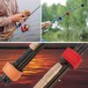 AKOAK 3 Pcs Fishing Rod Wrap Strap, Fishing Rod Ties Stretchy Rod Holder for Fishing Gear and Equipment, Fishing Rod Elastic Ties for Casting Rods, Spinning Rods and Fly RodsBlue/Black/Red view 4