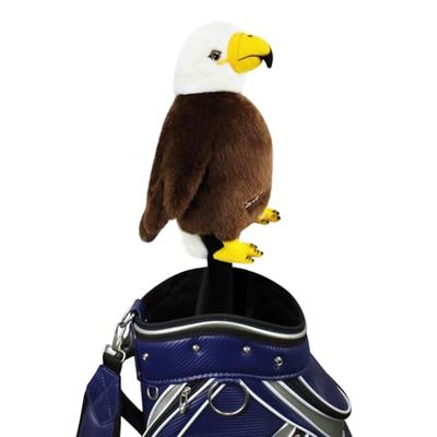 Scott Edward Funny Golf Club Cover Fit Well for Driver Golf Club Cute Animal Zoo Design Soft Functional Golf Headcover Stylish Protection for Men and Women (Eagle-DR)