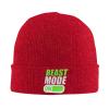 Beast Mode Bodybuilding Adult Knitted Hat Beanie Winter Warm Skull Hat - Men Women Red view 1
