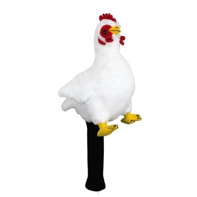 Scott Edward Funny Golf Animal Headcover for Driver Wood Upto 460cc, Pure White Chicken