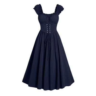 Renaissance Dress Women Victorian Medieval Costume Empire Waist Irish Regency Dress Retro Ren Faire Costume
