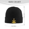 BUECDHYEI Freemason Past Master Adult Knitted Hat Beanie Winter Warm Skull Hat - Men Women Black view 2