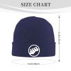 Bass Guitar Player Adult Knitted Hat Beanie Winter Warm Skull Hat - Men Women Navy Blue view 2