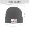 BUECDHYEI Bah Humbug Adult Knitted Hat Beanie Winter Warm Skull Hat - Men Women Deep Heather view 2