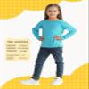 5 Pack Girls Long Sleeve Shirts Youth Cotton T-Shirts Tagless Layering Tees view 3