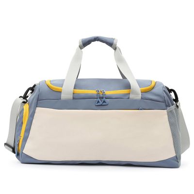 Gym Bag Workout Sports Bag,Sports Travel Bag Carry-on Bag with Shoe Compartment,Waterproof Overnight Bag Workout Bag for Travel Gym Blue