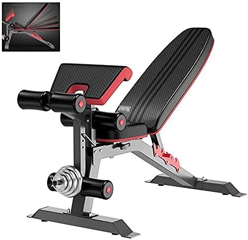 NWKHRSO Professional Bench Press Gym Weight Bench Press Adjustable Benches Functional Fitness Chair Weightlifting Bed Professional Dumbbell Stool Home Fitness Equipment