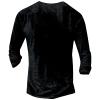 DMOYALA Mens Henley Shirts Wolf Glass Black Graphic Printed Long Sleeve Pullover Shirts 8Pcs Buttons Up Vintage V Neck Trendy Fall Hippie Streetwear Tees Top view 2