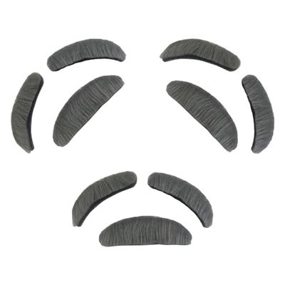 3 Sets Stick on Halloween Eyebrow and Beard Set Old Man Eyebrow and Mustache Set Old Man Gray Moustache and Eyebrows Set for Men Women, Gray