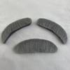 3 Sets Stick on Halloween Eyebrow and Beard Set Old Man Eyebrow and Mustache Set Old Man Gray Moustache and Eyebrows Set for Men Women, Gray view 2