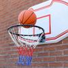 CREATCABIN 2Pcs Basketball Hoop Net Heavy Duty Basketball Frame Net Replacement Basketball Rim Accessories Woven Rope Red White Blue Ball Net Suitable for Outdoor Standard 12 Loops Basketball Hoop view 4