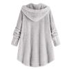 maisdgop Fleece Jacket Women Long Sleeve Sherpa Hooded Coats Winter Fall Warm Fuzzy Jackets Plus Size Button Plush Outerwear view 4