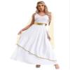 Agoky Womens Ancient Toga Dress Roman Queen Greek Princess Cosplay Role Play Outfits for Halloween Champagne Small view 1