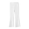 Kids Girls Flare Leggings High Waisted Bell Bottoms Active ootcut Yoga Pants Slim Fit Solid Dance (White, 5-6 Years) view 1