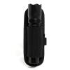 TACNEX Compact Tactical Flashlight Holster Duty Belt Flash Light Pouch MOLLE Vest Backpack Light Holder Adjustable Torch Carrier Stretchable Light Sheath fit 1"-1.25" Barrel Dia Vertical Carry BK view 2