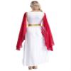 Agoky Womens Ancient Toga Dress Roman Queen Greek Princess Cosplay Role Play Outfits for Halloween Burgundy Small view 2