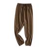 Boys Girls Long loomers Basic Harem Pants Solid Loose Elastic Waist Joggers Sweatpants Loung (Coffee, 2-3 Years) view 1