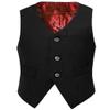 Visaccy Boys Vests for Big Kids - Formal Suits Tuxedo Wedding Party Boy Black Suit Vest Size 18 view 1