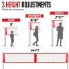 ZEALFEEL 4 Square Volleyball Game Set, 3 Heights Adjustable 4-Way Volleyball Net with Vollyball, Pump, Carry Bag, Hammer, 14 FT 4 Person Net for Backyard Beach Lawn, Great for Family Fun view 3