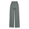 Deals of The Day Deals Lightning Today Prime,Womens Linen Pants High Waisted Wide Leg Baggy Boho Sweatpants Comfy Cotton Lounge Beach Trousers with Pockets,Grey,Medium view 3