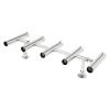 CRYBY 5-Tube Fishing Rod Holder, Stainless Steel Fishing Rod Rack Deck Mount Boat Organizer Tube Rod Holder, Vertical Fishing Pole Holder Boat Fishing Rod Holder Fishing Console Boat T Top Rod Bracket view 1