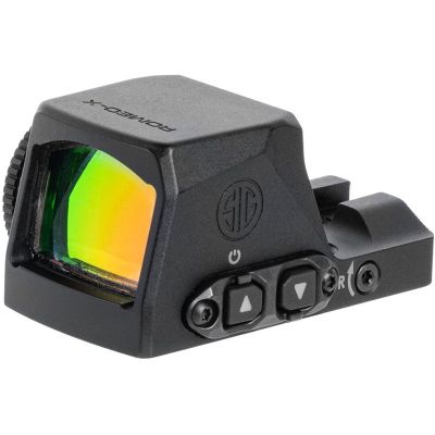 SIG SAUER Romeo-X PRO Pistol-Mounted Reflex Sight | Rugged Durable Aluminum Lightweight Waterproof MOTAC Open Sight with 15 Illumination Settings, Black, 3 MOA Red Dot