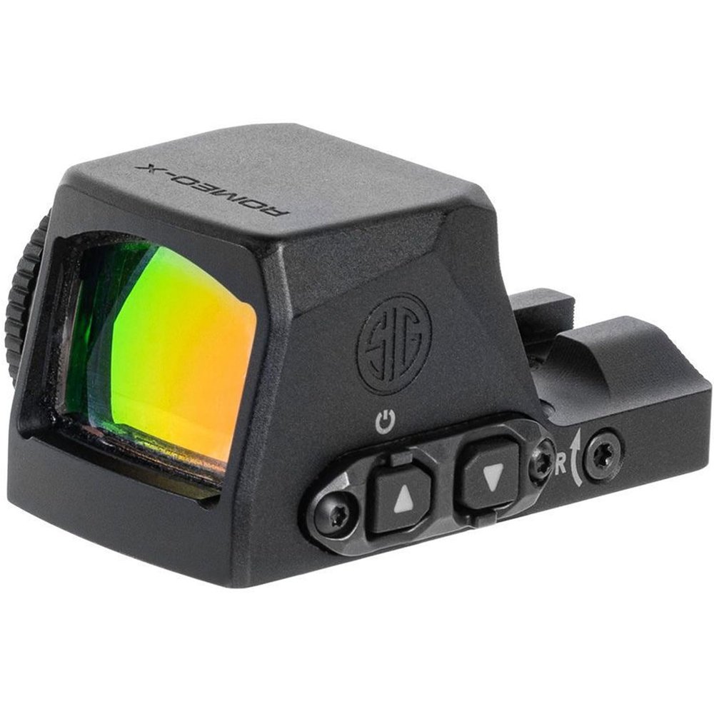 SIG SAUER Romeo-X PRO Pistol-Mounted Reflex Sight | Rugged Durable Aluminum Lightweight Waterproof MOTAC Open Sight with 15 Illumination Settings, Black, 3 MOA Red Dot