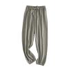 Boys Girls Long loomers Basic Harem Pants Solid Loose Elastic Waist Joggers Sweatpants Loung (Grey, 10-12 Years) view 1