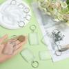 SOFPLATE 50Pcs Acrylic Photo Frame Keychain Bulk Picture Keychain Blanks 2.2x1.6Inch Clear Rectangle Acrylic Photo Frame Snap-in Blank Keychain with Split Key Rings for Crafting DIY Keychains Making view 3
